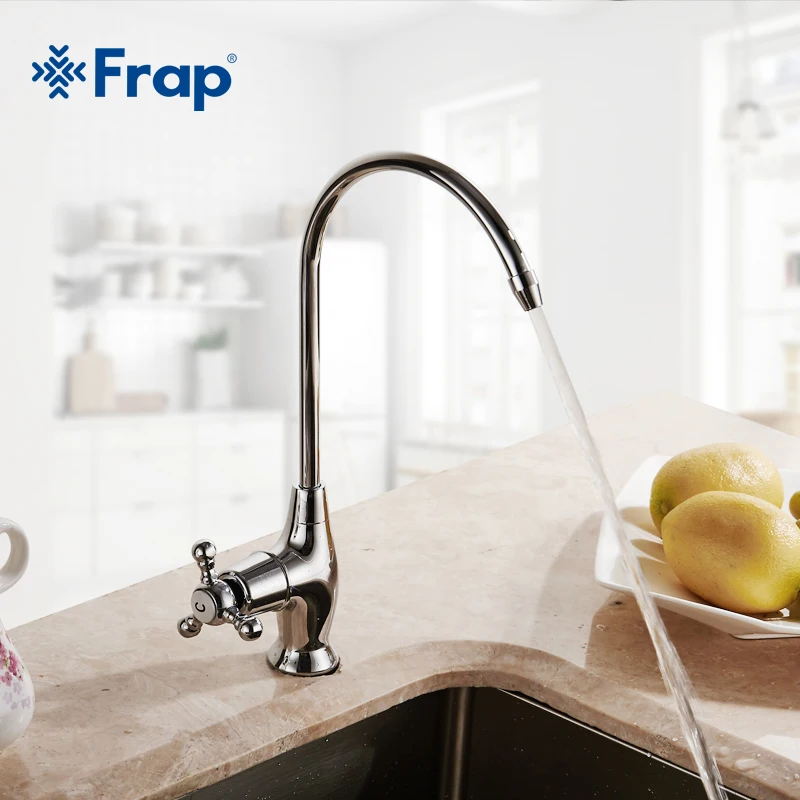 

Простой прочный кухонный кран Frap, однорычажный смеситель для раковины, прямая питьевая вода, отличное качество, для раковины, для холодной в...