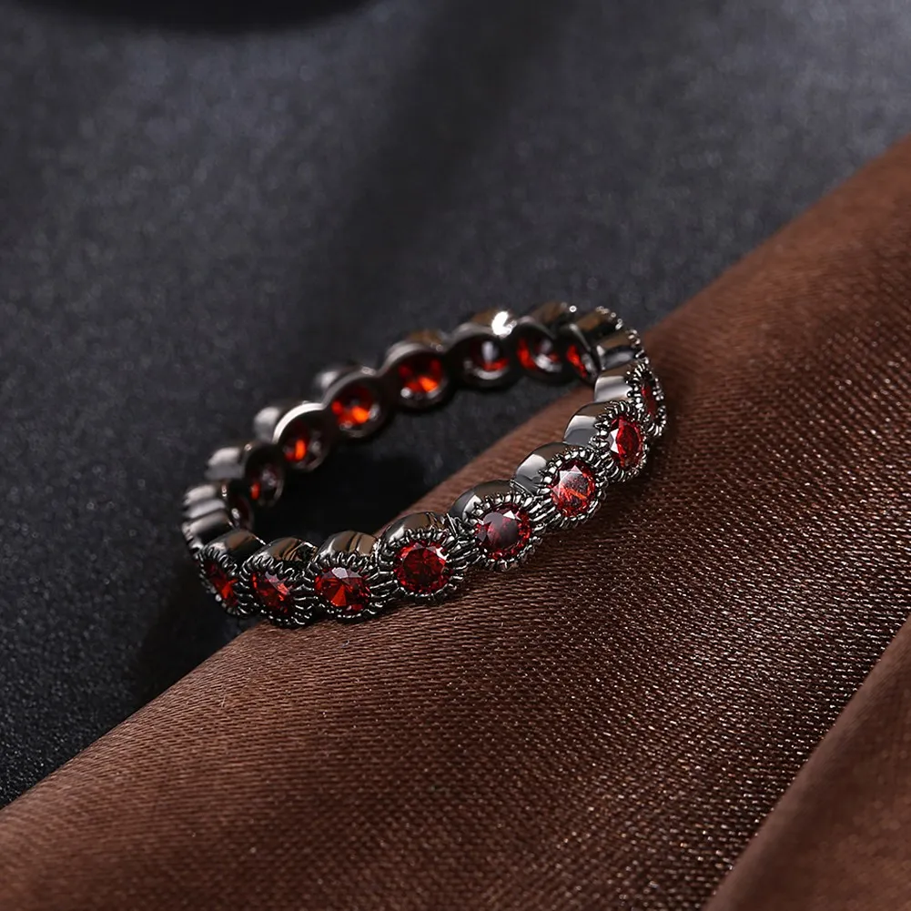 Voor vrouwen расшитые бисером Четки круглые argollas finger для женщин damskie zircon piedras red rojos black gun bijut Dahu Rico кольца