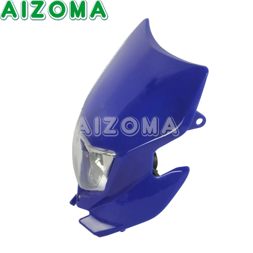 Супермото велосипед универсальный H4 35 Вт галогенная фара маска для Suzuki Honda Yamaha WR