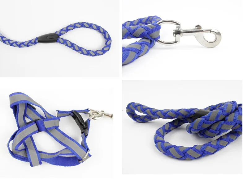 Светоотражающая шлейка для собак нейлоновый тренировочный жилет маленьких и