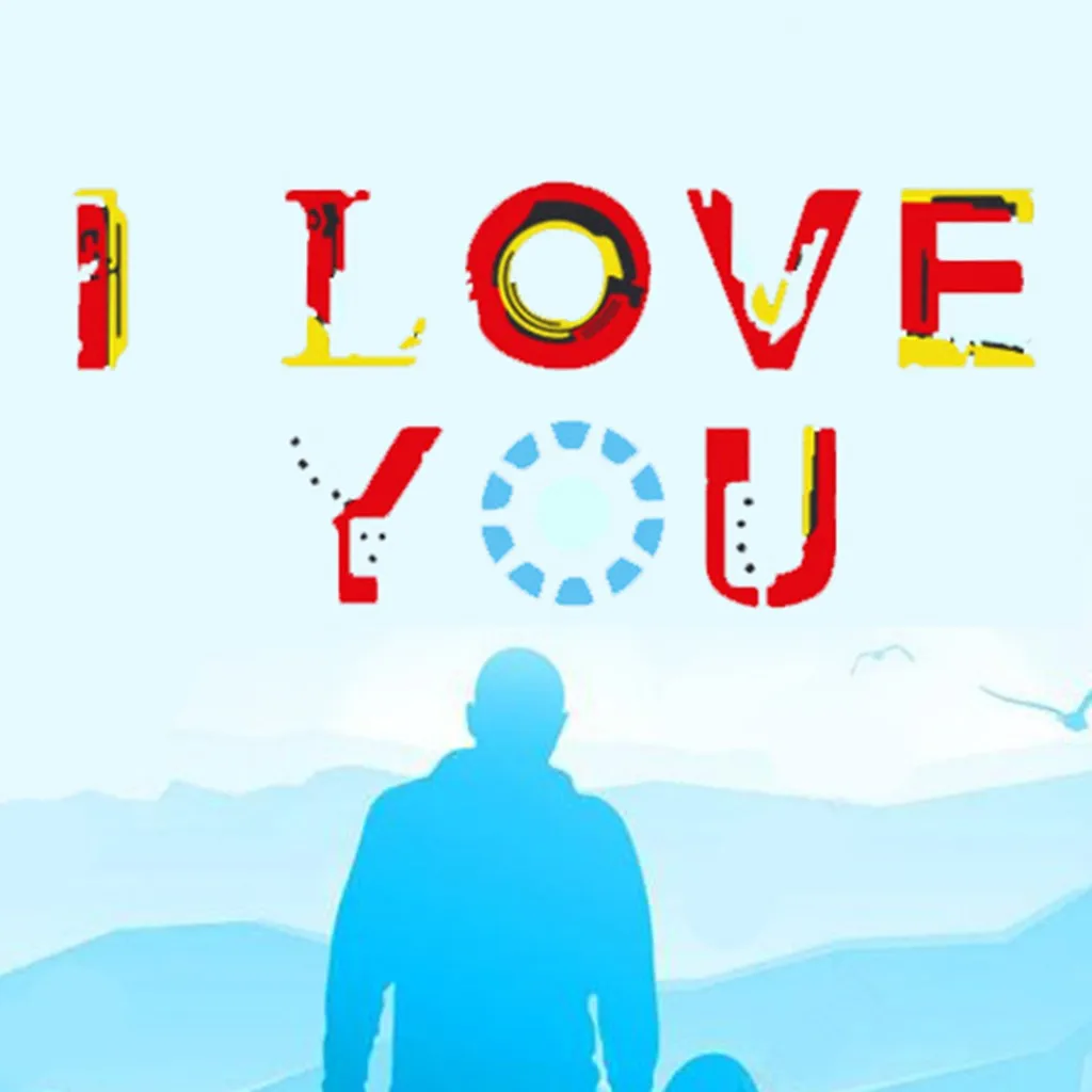 JAYCOSIN 2019 хит футболка с надписью I LOVE YOU подарок на день отца забавная принтом