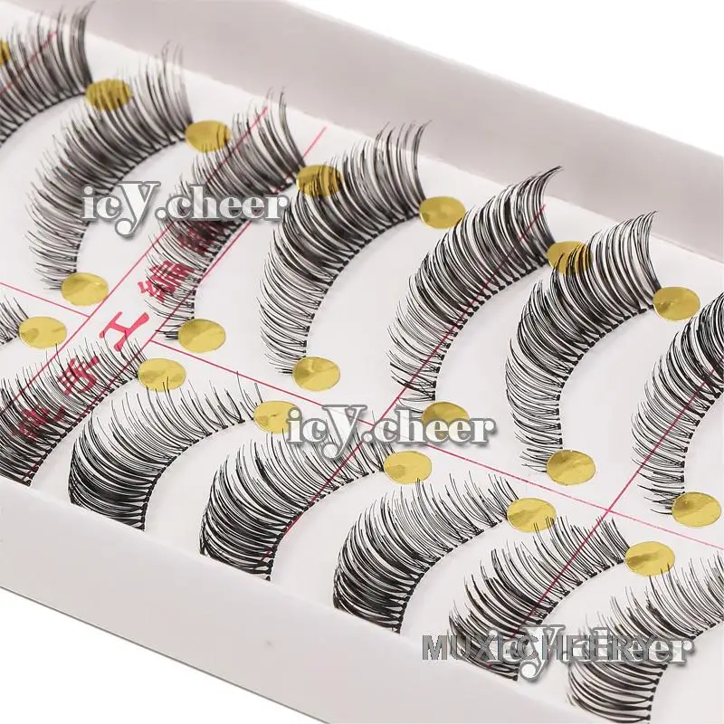 ICYCHEER популярная косметика Набор накладных ресниц натуральный обнаженный Макияж Поддельные ресницы для наращивания ручной работы длинные толстые кукольные ресницы - Цвет: A44