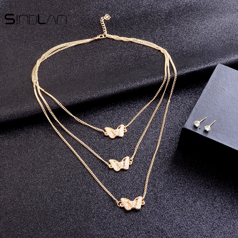 Набор ювелирных изделий Sindlan Очаровательные Кристаллы простые серьги-гвоздики