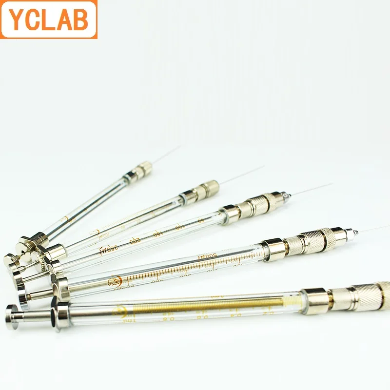 Микроинжектор YCLAB 1525501002505001000250010000uL Тип клапана стеклянный шприц Luer блокирующая головка лабораторное химическое оборудование (art.: 7acb51528) - 7acb51528