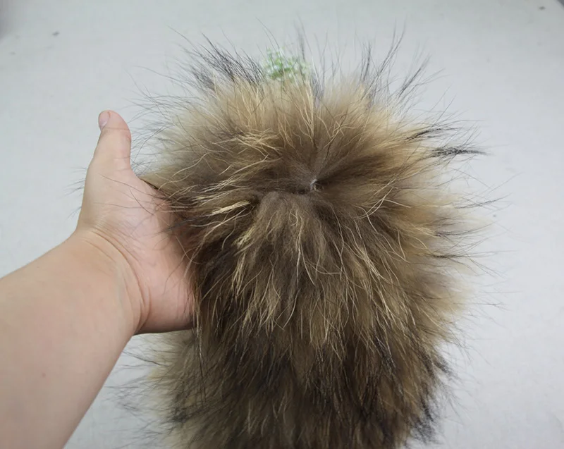 Женское зимнее теплое растягивающееся кольцо из меха енота вязаные петли шали