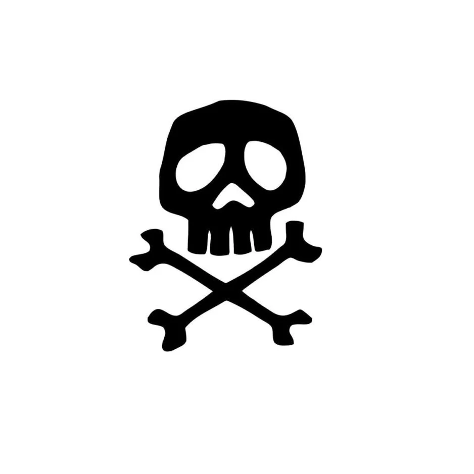 Captain Harlock пространство и изображением пиратского символа наклейка Стикеры окна