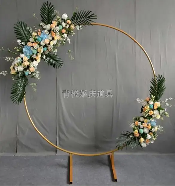 На заказ DIY свадебное искусственное кольцо свод фон однополюсная Арка Дверь