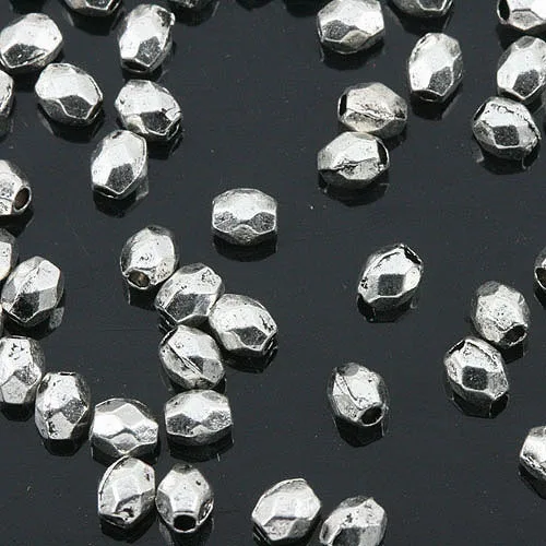 

Tibetan Silver color mini irregularfaceted spacer beads 400pcs EF0158