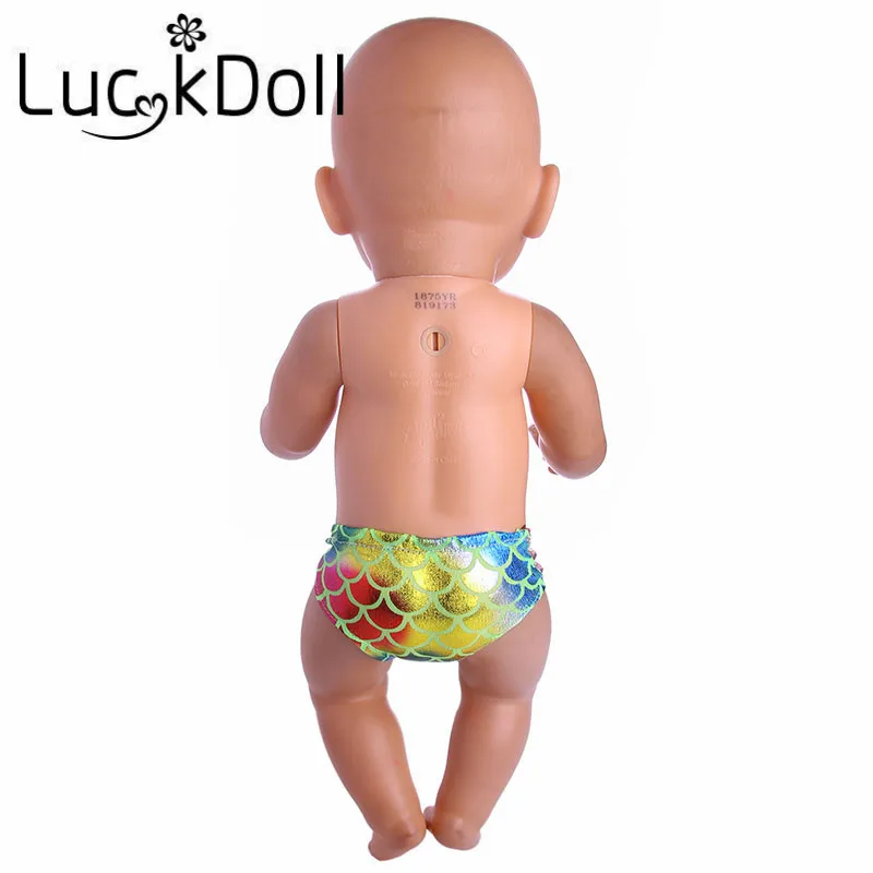 LUCKDOLL бюстгальтер русалка подходит для 18 дюймовых американских кукол 43 см