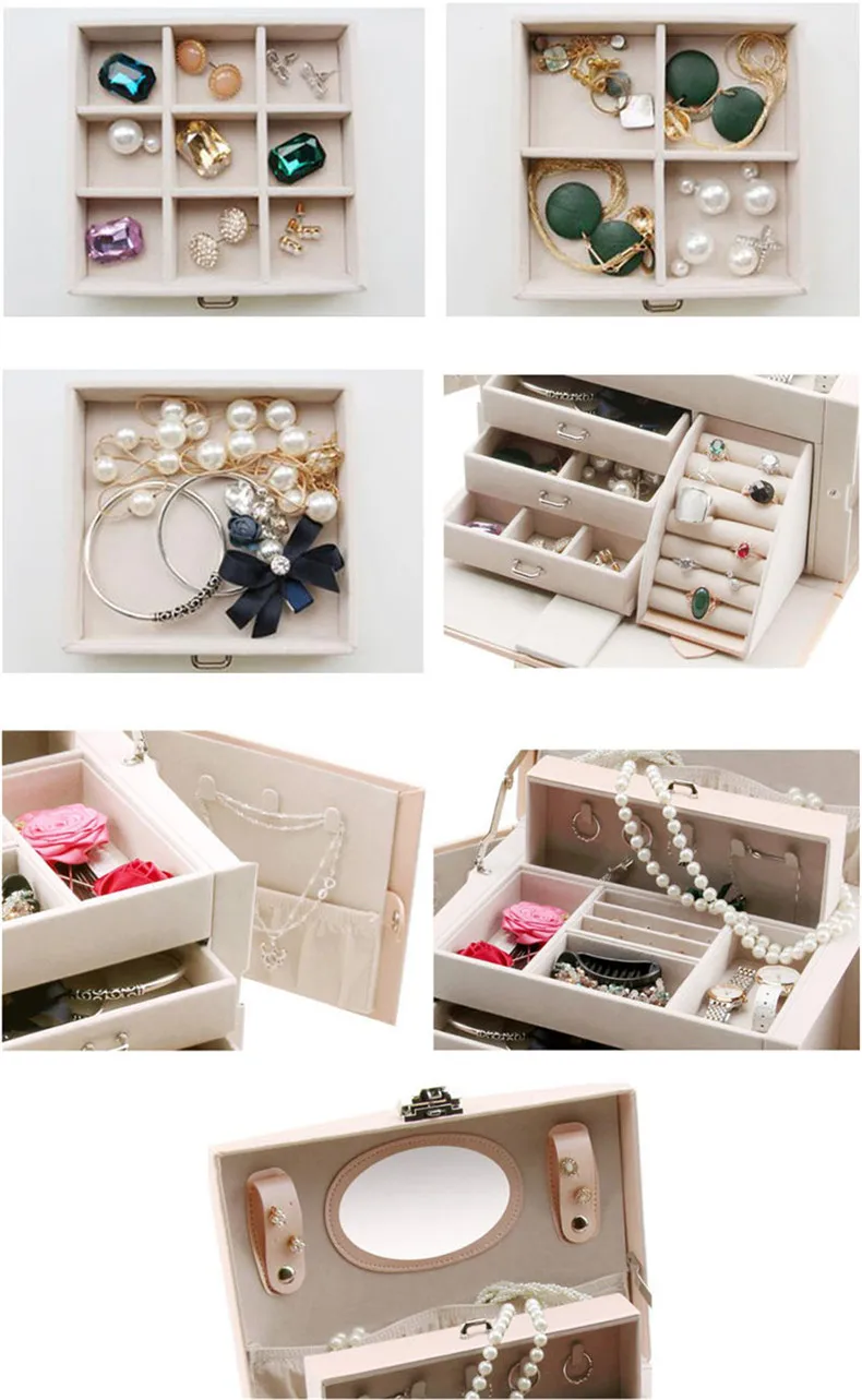 Large Capacity Cosmetics Storage Box Travel Portable Storage Box Cosmetic Tools Beauty Nail Fashion Makeup Organizer Case
