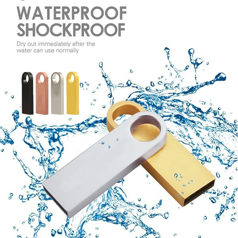 Новый USB флеш накопитель 128 Гб 64 ГБ 32 16 8 Флешка водонепроницаемый металлический u