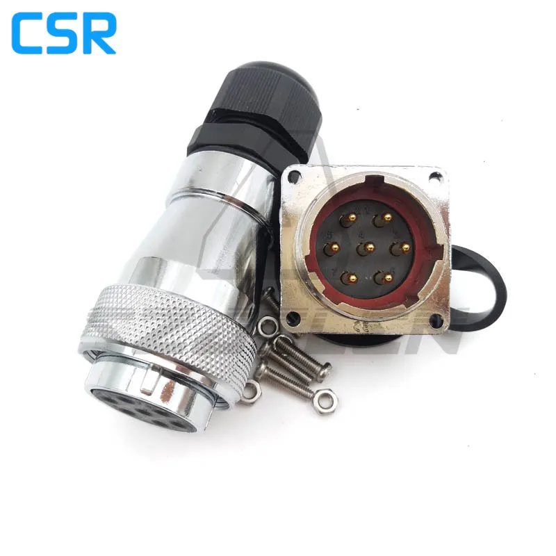 Серия WF28 водонепроницаемый разъем 7 контактный штекер и промышленный мощный