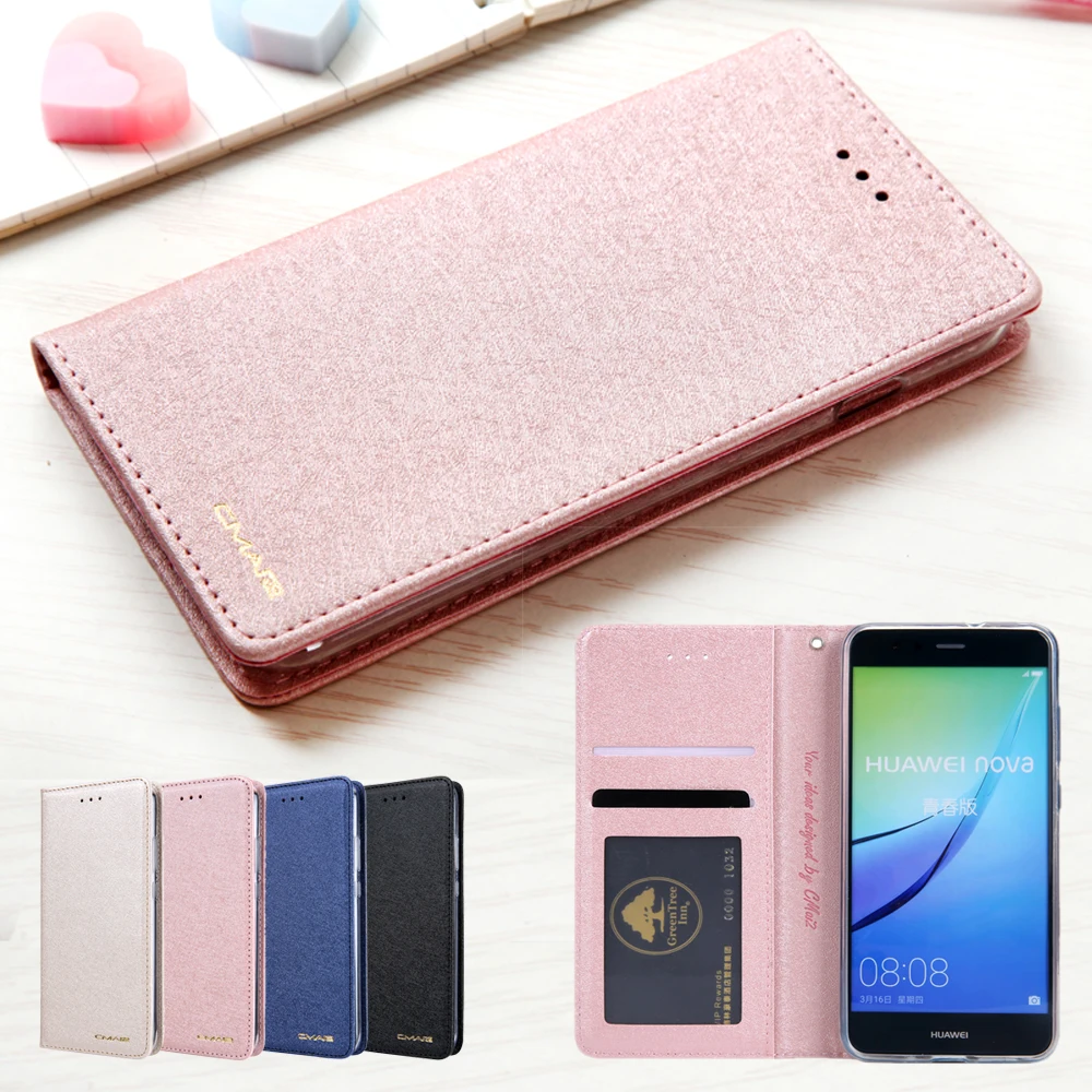 Магнитный Шелковый кожаный чехол-кошелек, чехол для huawei P10 Lite P10, роскошные сумки, держатель для карт, флип-чехол для телефона huawei P10 Lite