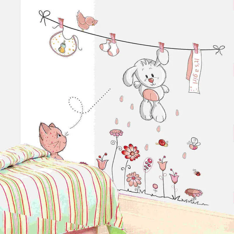 Рисунок лес панда бамбук птица товаров дерево стены наклейки для детской комнаты