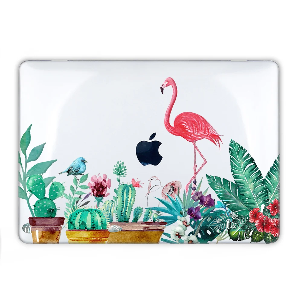 Ноутбук чехол для ноутбука Macbook 12 A1534 Macbook Pro 1" A1706 A1708 Air 13" A1466 A1369 A1932 retina 13 A1502 Фламинго Печатный жесткий чехол