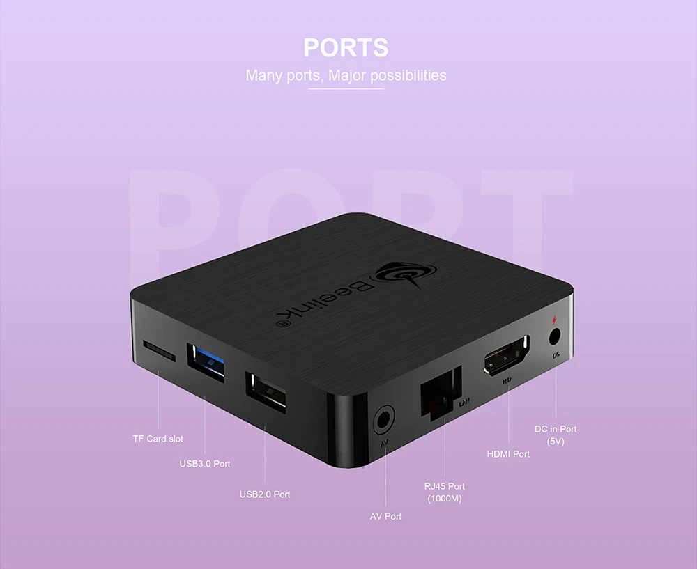 Beelink GT1mini-2 Smart tv Box Поддержка Netflix 4K IPTV, Amlogic S905X3 Android 9,0 4 Гб 64 Гб медиаплеер Двойной Wi-Fi голосовой пульт