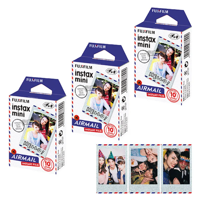 Fujifilm Instax Mini 8 пленка Airmail фотобумага 30 принтов для Fuji мгновенные пленки камеры Mini 9 25 70 90 Neo Polaroid 300 SP-1