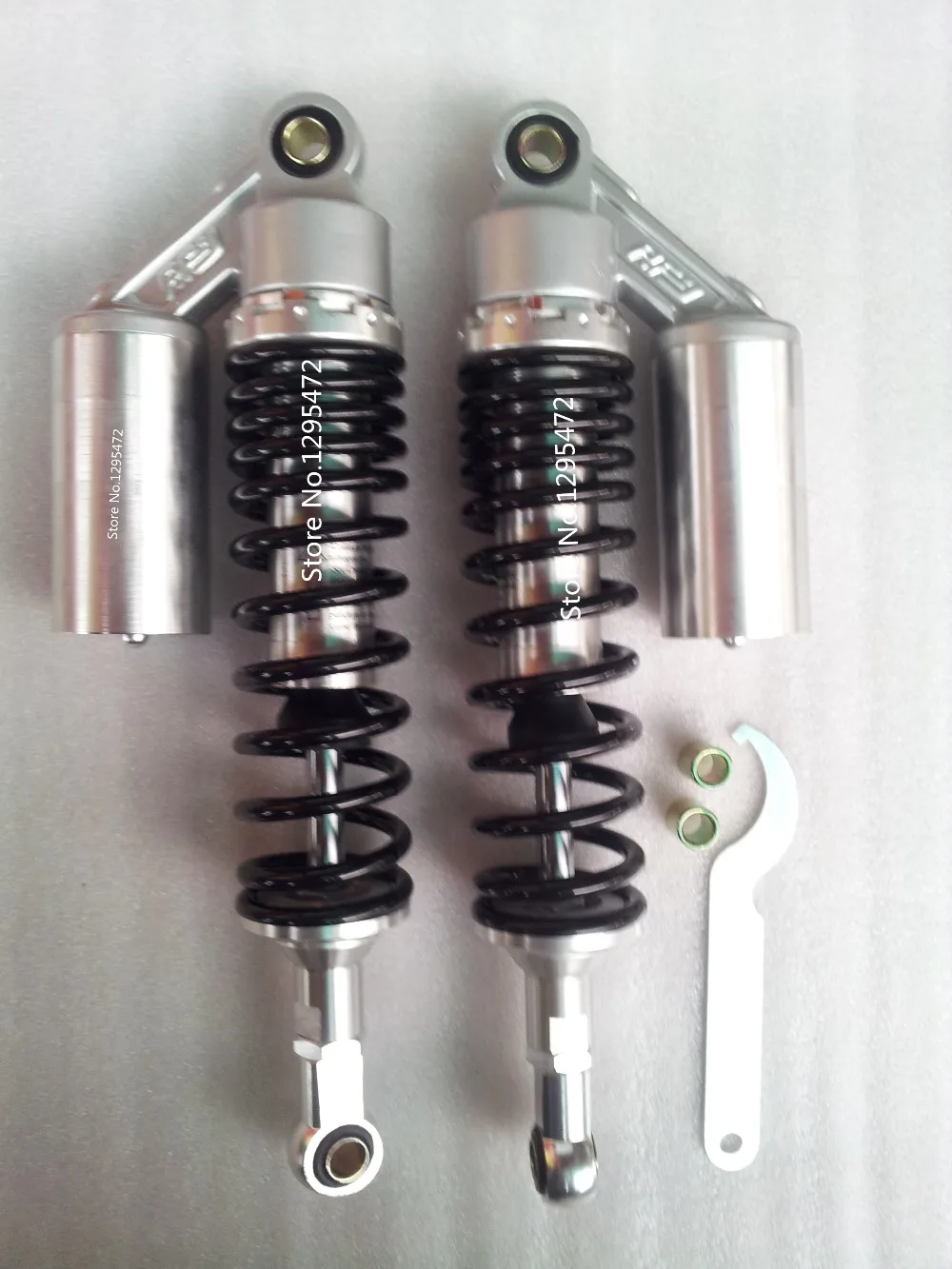

Universal 360mm air shock absorbers 7mm spring for Dirt Bike Gokart Quad ATV MOTORCYCLE silver black color