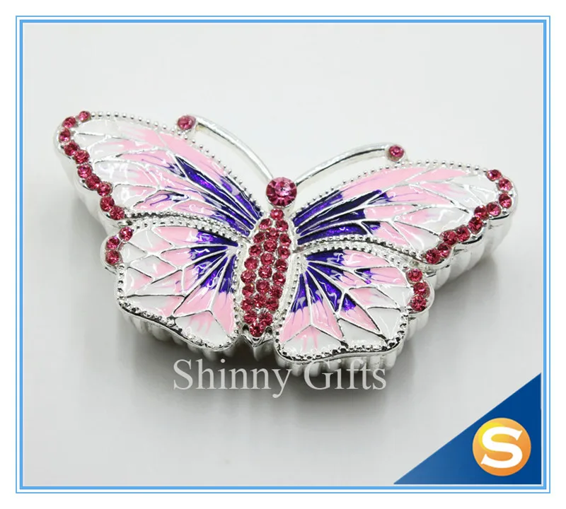 Бесплатная доставка Новый Дизайн бабочка шкатулка Бабочка эмаль ручной работы