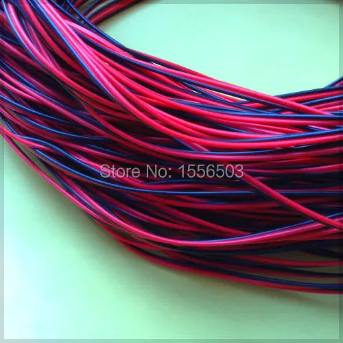 15 Meters 2pin Red Black Cable 22AWG UL 2468 Electronic Wires LED Single Color 3528 5050 Flexible Strip Connector Extension Wire |