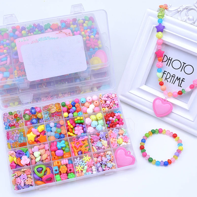 DIY бусы Набор игрушек оснастка вместе Ювелирный модный Комплект Аксессуары для