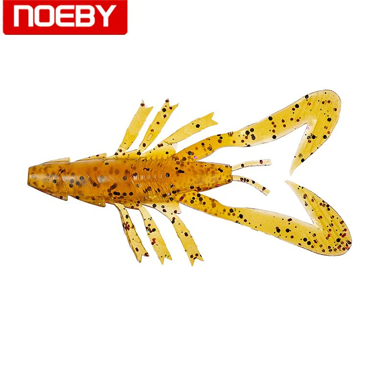 Noeby 5 шт для рыбалки мягкие блесны на удочку 85 мм 4 8g креветки Форма воблеры