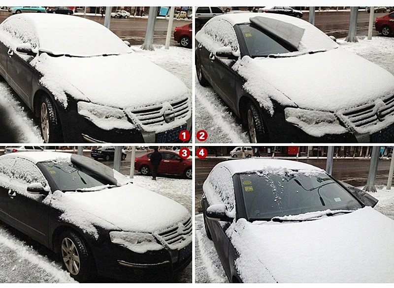 Солнцезащитный козырек на лобовое стекло для автомобиля с защитой от