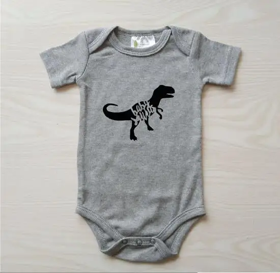 Футболка для мамы, папы и ребенка с рисунком Падди, Saurus, Mamasaurus, Papasaurus, Babysaurus, футболка, семейный топ с динозавром, детский душ - Цвет: gray t BABY BABY