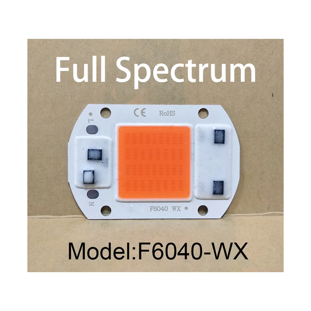 Полный спектр-нм вместо солнесветильник света cob светодиодный чип 50 Вт