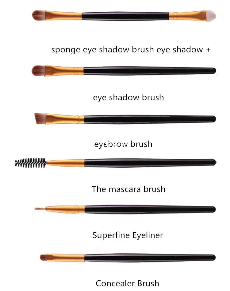 ROSALIND 20Pcs/Sets New Eye Shadow Foundation Eyebrow Lip Brush Makeup Brushes For Eyelashes Tools Easy To Use | Красота и здоровье