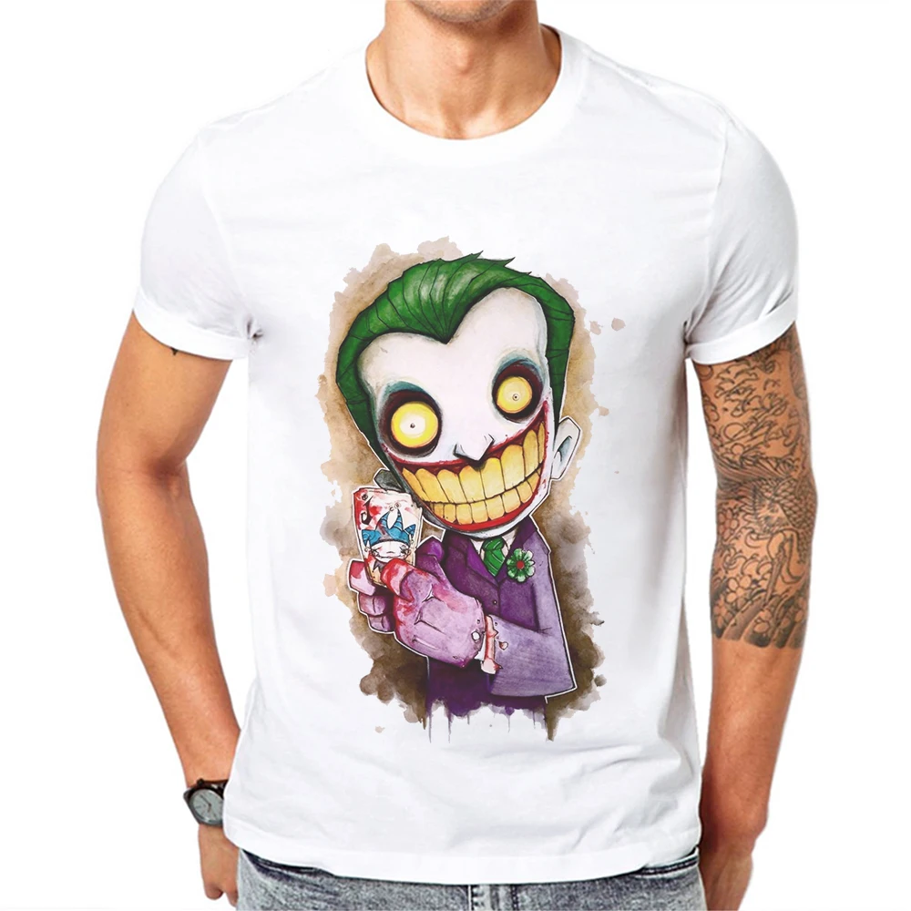 

Special Discount Funny Men T-Shirt Short Sleeve Mens Tops Hipster Man Fashion Shirts Cartoon Joker Tee Camisetas Hombre Verano