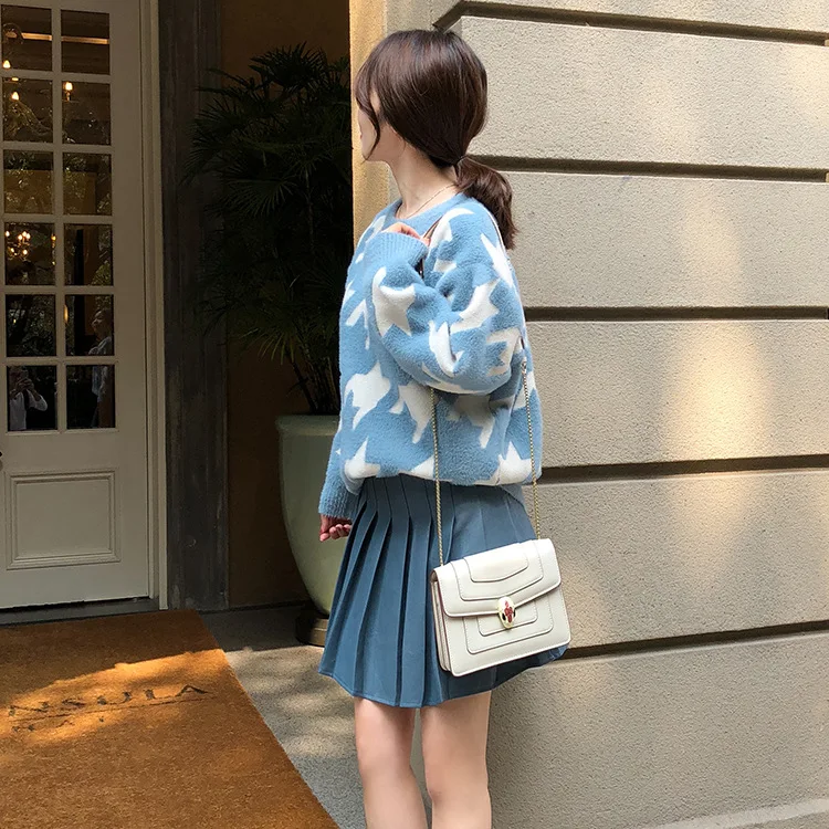 2019 зимний Корейский свободный свитер женские Искусственные норковые