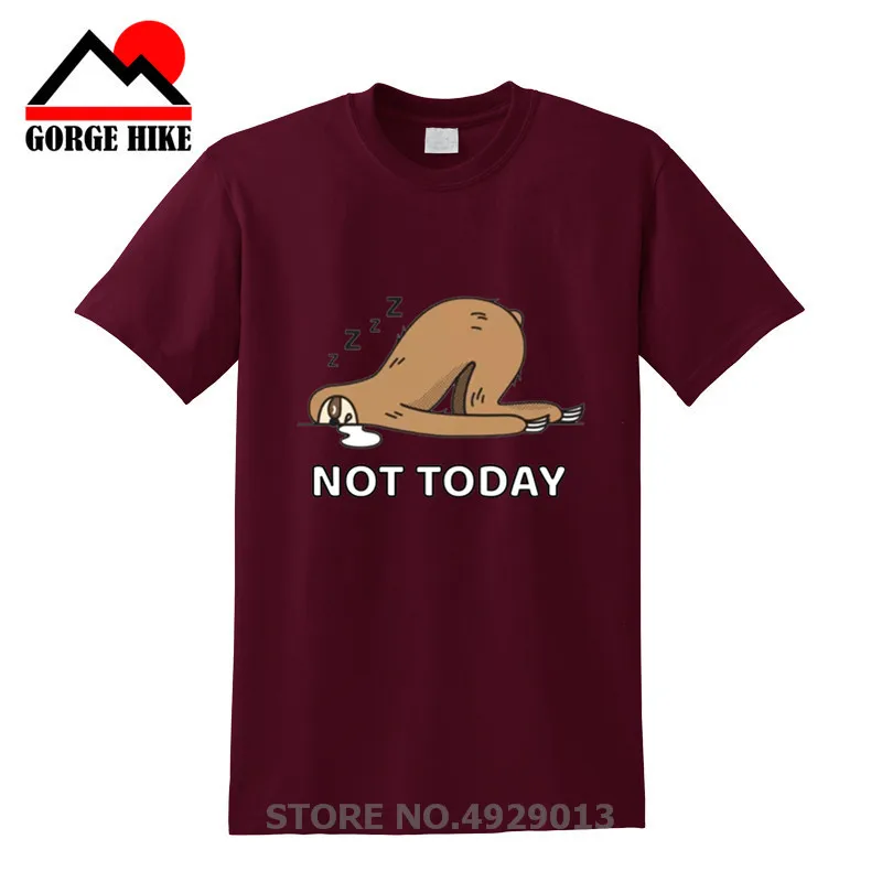 Милый ленивый Ленивец сновидение популярная футболка для мужчин Забавные топы с