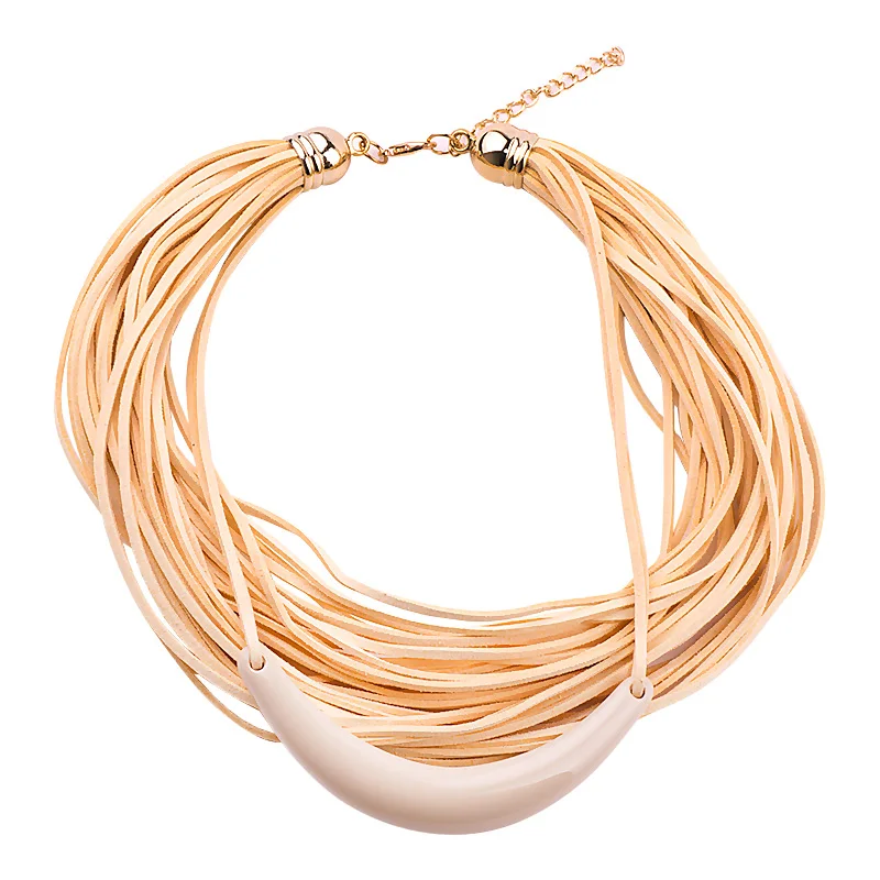 Женское многослойное колье чокер GuanLong украшение в виде ленты 2018|chokers necklaces for