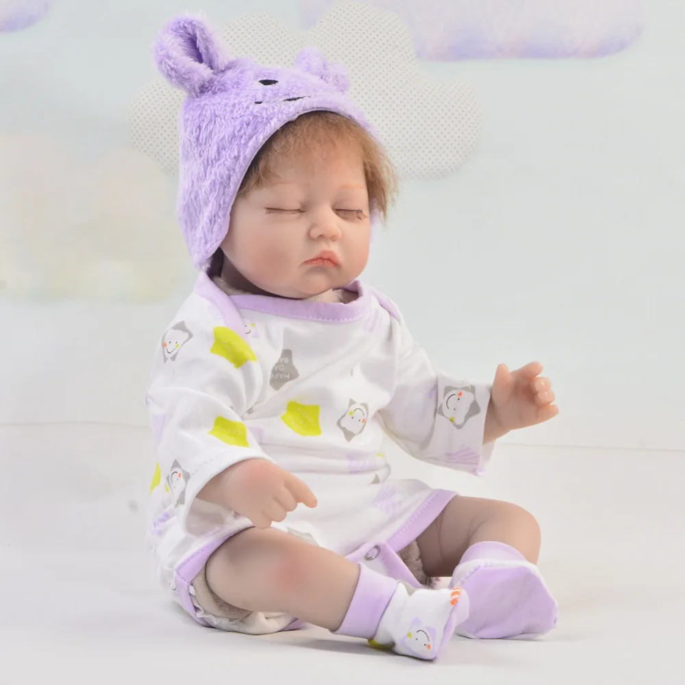 17 дюймов 42 см силиконовая кукла для новорожденных принцесс bebe Игрушки девочек