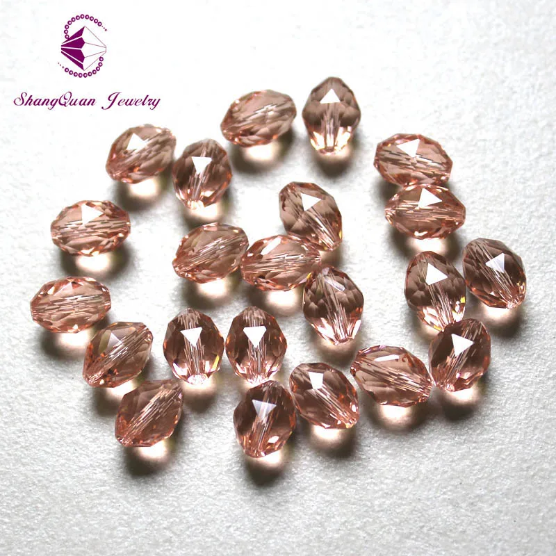

AAA Fashion 100pcs Faceted Glass Crystal Finding Loose Spacer Oval Rugby Bead 11*8MM DIY Beads SQ3A18118