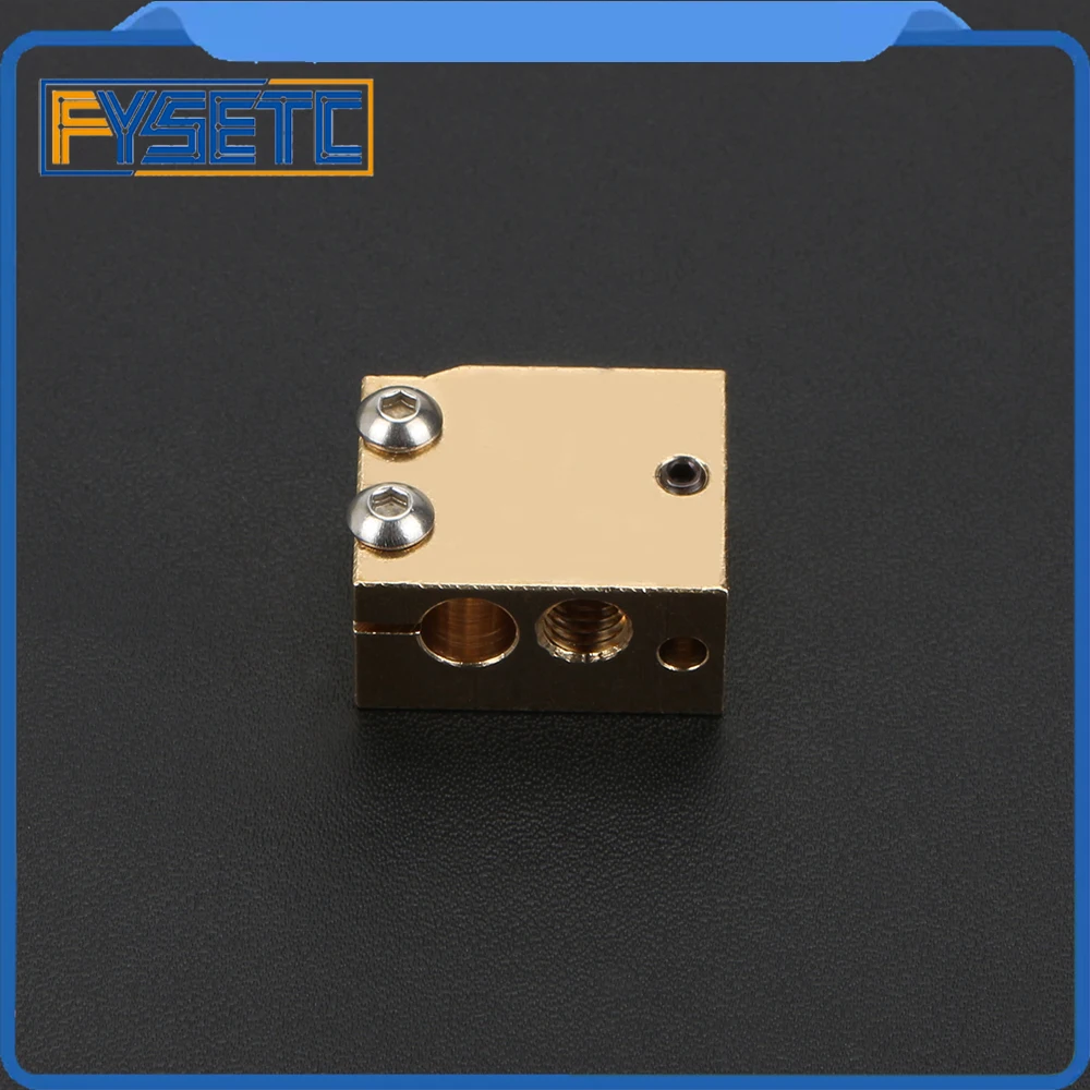 High Temperature H59 Copper Volcano Heater Block For E3D HOTEND Compatible PT100 Thermistor Cartridge Sensor V6 Hot High Temperature H59 Copper Volcano Heater Block For E3D HOTEND Compatible PT100 Thermistor Cartridge Sensor V6 Hot