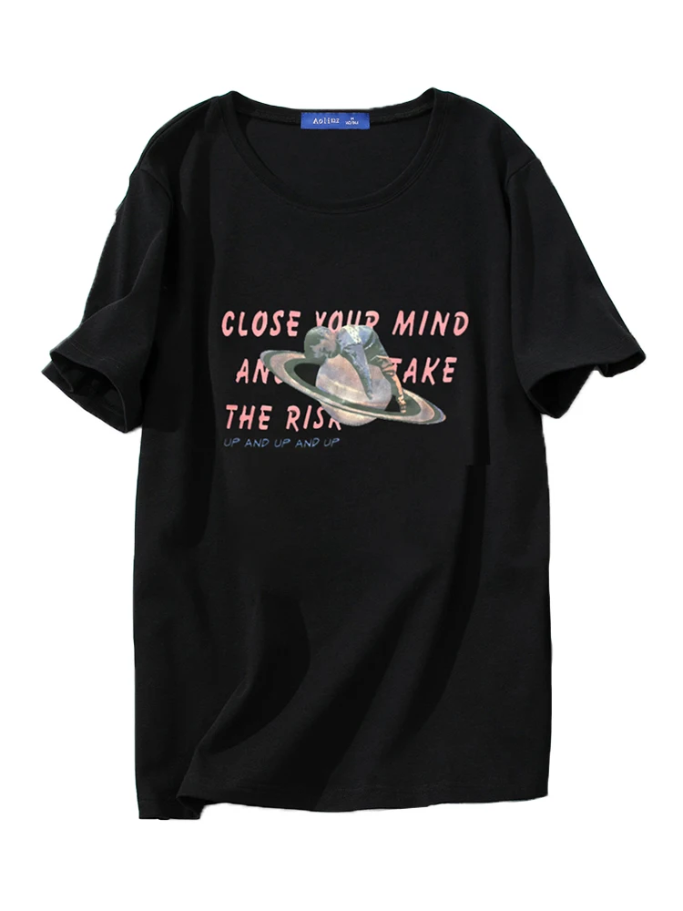 Футболка AOLI Женская винтажная неоновая розовая 90s|Футболки| |