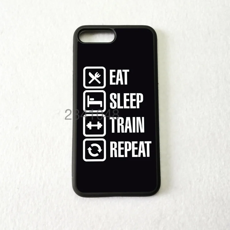 eat sleep train repeat adorable colored drawing cell phone accessories for iphone 5s se 6s plus 7 7plus 8 8plus X XR XS MAX | Мобильные