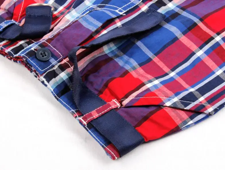 FREE SHIPPING D2852# 18m/6y 2013 fashion NOVA kids wear hot selling cartoon clothing plaid baby boy casual shorts | Мать и ребенок