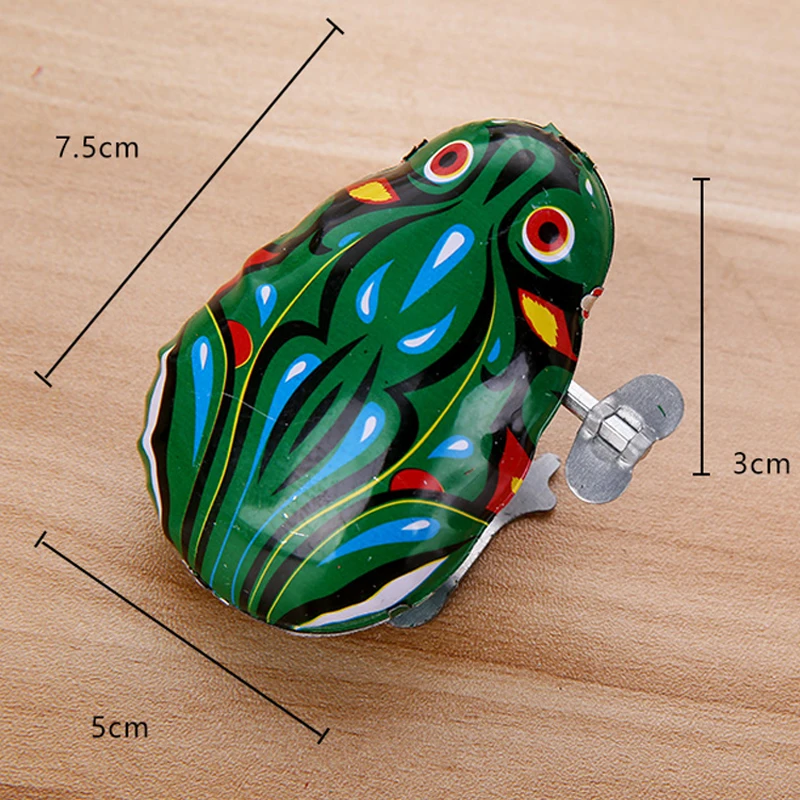 

1PCS Classic Jumping Vintage Frog Clockwork Toys Wind Up Tin Children Kids Gifts Educational Pull Back Toy For Baby 2019 Hot
