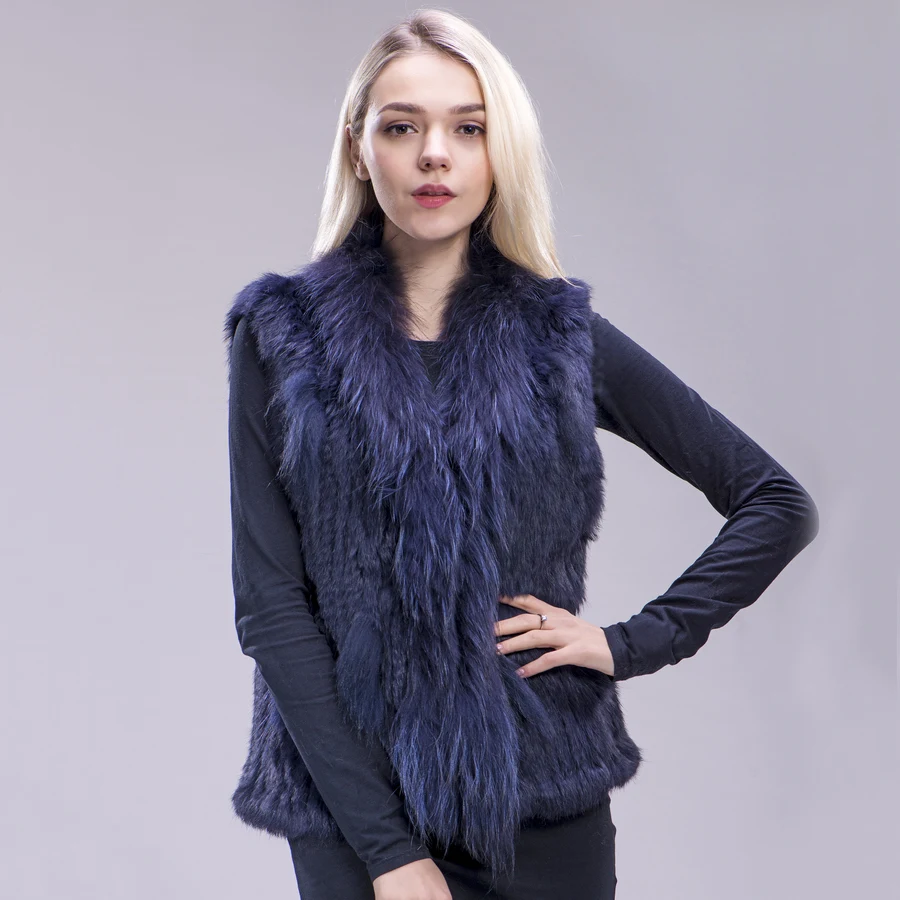 2020 г. FXFURS бесплатная доставка женский жилет из натурального кроличьего меха с