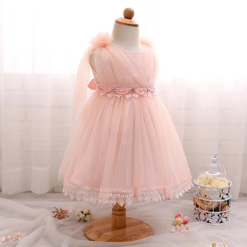 Платья с цветочным рисунком для маленьких девочек Одежда новорожденных милое