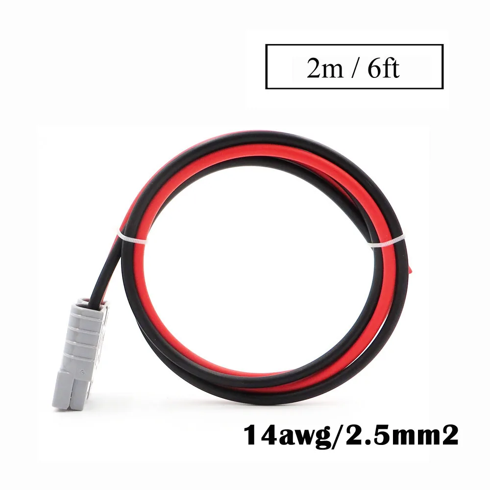 Панели солнечные кабельный разъем 6/4/2.5mm2 SH50 штекер 50A 600V Удлинительный кабель удлинитель UPS RV отдыха автомобиля Батарея быстро - Цвет: 6ft 2.5mm2