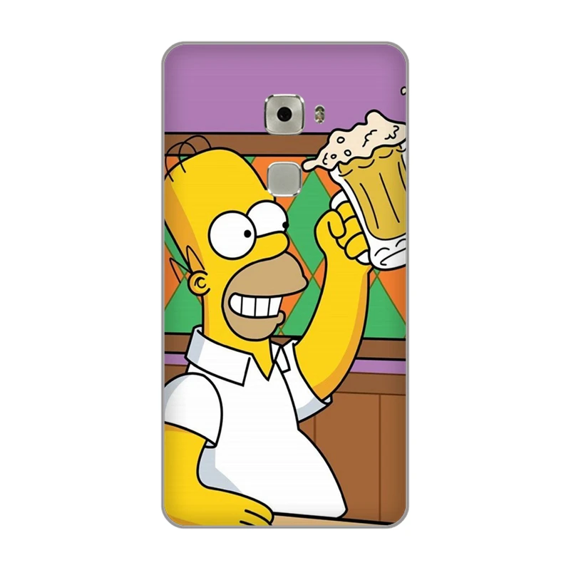 Гомер J. Симпсон Джей Мягкий ТПУ силиконовый чехол для телефона huawei G8 Honor 5C 6A 6C 6X7 7A