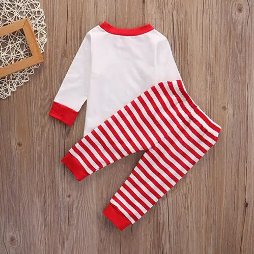 Зимняя Теплая семейная Пижама с надписью I Love Santa|winter nightwear|sleepwear setpajama sets |