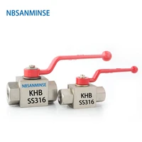 stainless steel high pressure ball valve khb with npt g 2 anti corrosion design engineer industry application nbsanminse