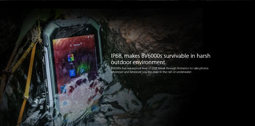 Blackview BV6000S Original 4.7" IP68 Waterproof Rugged Mobile Phone 2GB+16GB 13.0MP 4500mAh Dual SIM 4G Tough Outdoor Smartphone