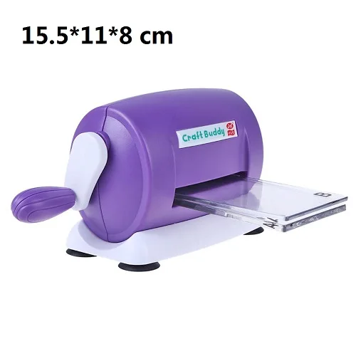 Purple Новое поступление вырубной станок для тиснения скрапбукинга резак DIY ремесленные вырубные машины инструменты домашний декор - Цвет: Purple
