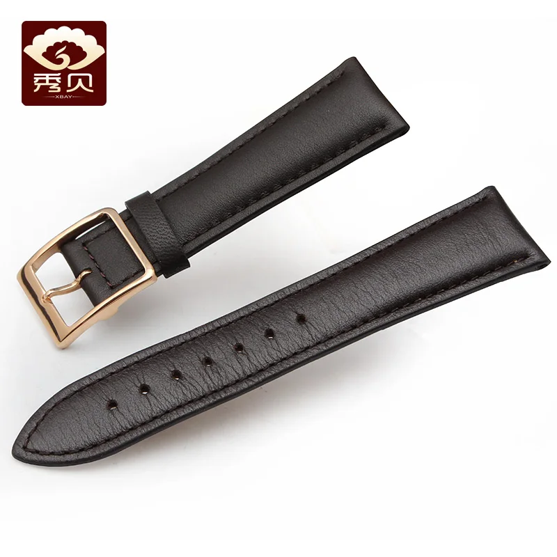 Ремешок для часов из натуральной телячьей кожи черный коричневый ремешок 22 мм